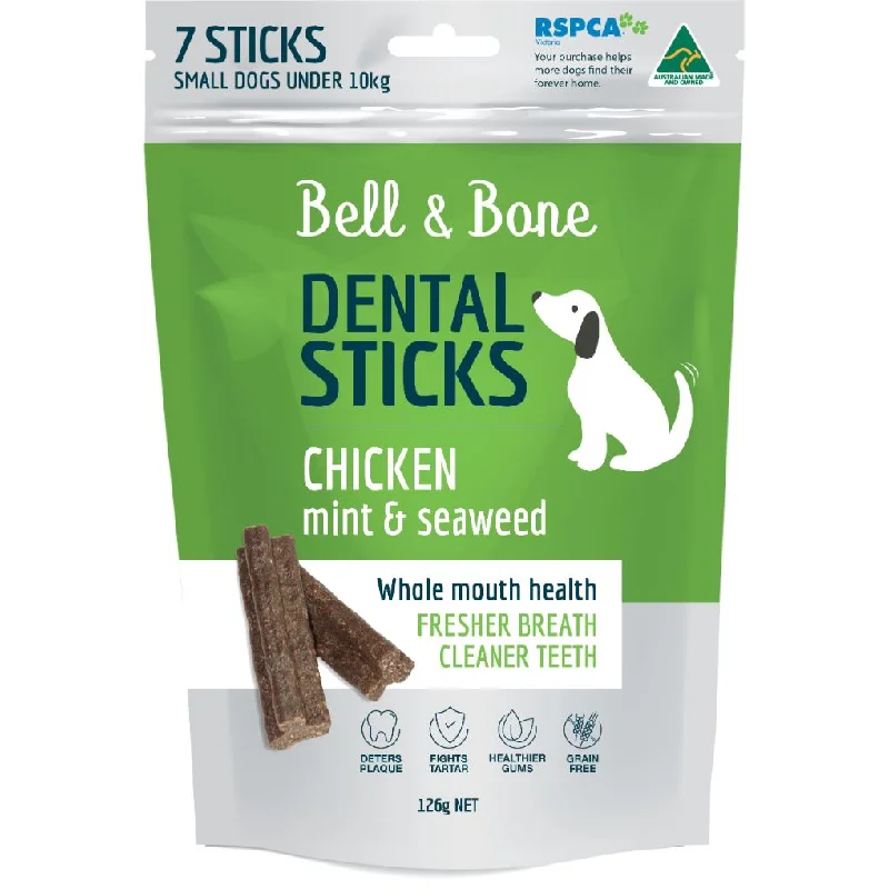 Bell & Bone Chicken, Mint and Seaweed Dental Sticks