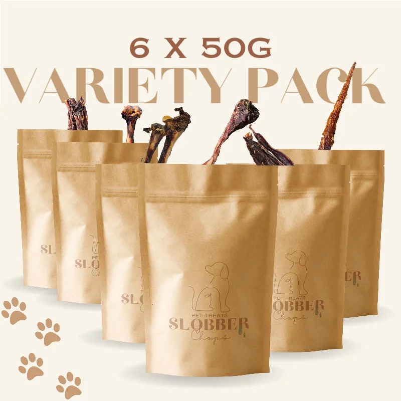 6 x 50g - Variety Kangaroo Dog Treats Pack