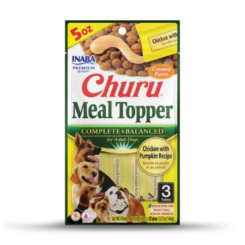 Inaba Dog Churu Meal Topper Chicken with Pumpkin 144g 3pk