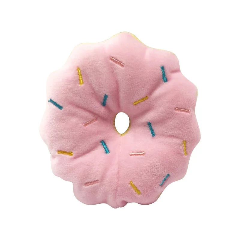 Squeaky Plush Donut